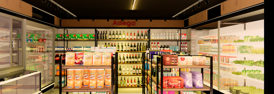 Projeto Conveniência Premium em Resort - Empório Gourmet - Figueredo Planejamento Arquitetura